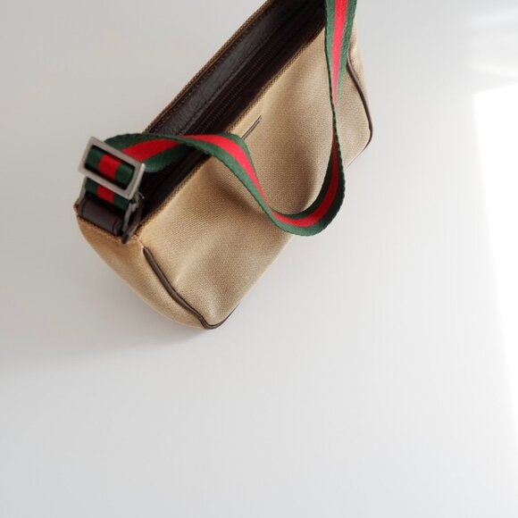 Authentic Preowned Gucci Beige Sherry Line Shoulder Bag - Picture 10 of 16